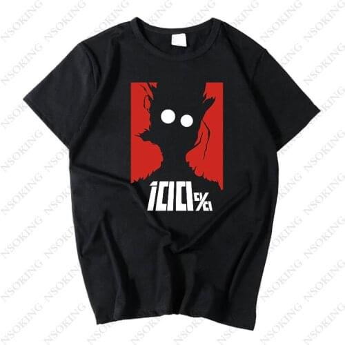2019 Summer Adults Casual Tee Shirt Mob Psycho 100 Anime Japanese Loose T-Shirt