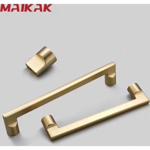 MAIKAK Gold Handles for Furniture Cabinet Knobs and Handles Kitchen Handle Cupboard Pulls Drawer Knobs Cabinet Pulls
