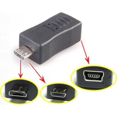 Mini USB 5 Pin Female to Micro USB Male Adapter Data Charger Converter Connector