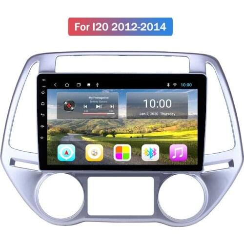 Multimidia android 9 For 12-14 Modern I20 Reversing Image Large Screen Android on-Board GPs Navigator 2g+32g tereo Car radio GPS