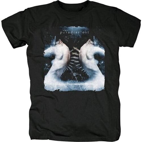 Mens TShirt Short Sleeve Shirt Paradise Lost Rock Tee Women Hiphop Shirts(4)