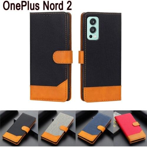 New Phone Leather Cover For OnePlus Nord 2 Case Flip Wallet Etui Book On One Plus Nord2 Case Magnetic Card Hoesje Coque