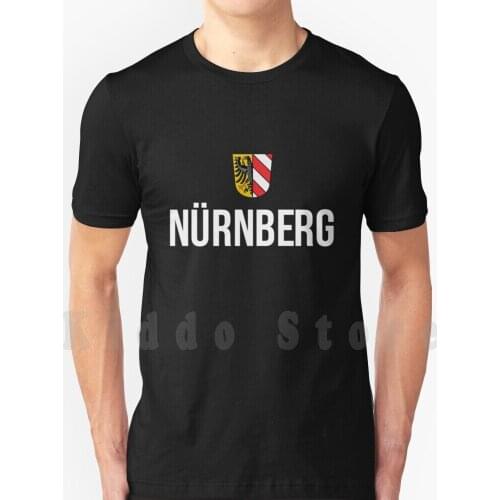 Nurnberg Germany German Flag Tourist Souvenir Badge T Shirt Cotton Men DIY Print Cool Tee Germany Pride Local Holiday Tourist