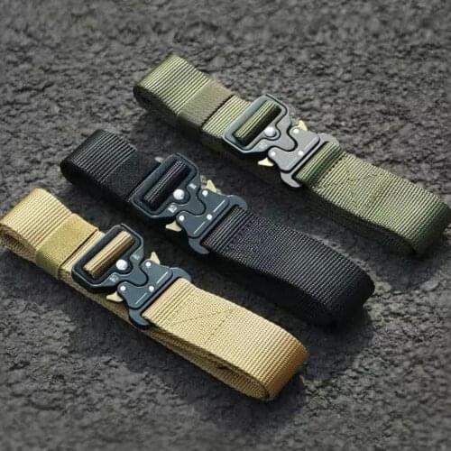 Solid Portable Lightweight Men Belt Quick Dry Wear-resistant Buckle Fashion Belt Outdoor Supply Apparel Accessories