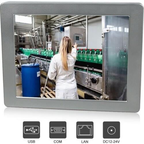12"industrial touch screen monitor computer waterproof IP68/IP69K Aluminum Alloy industrial tablet i3 6100U win7 LAN/USB/RS232