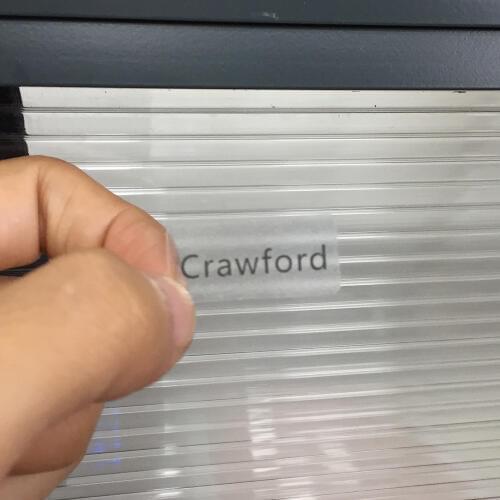 108X 28x13MM Transparent Name Tag Stickers Personalized Waterproof Custom Labels For Children School Stationery Office Supplies