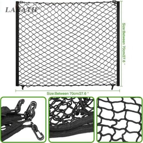 4 HooK Car Trunk Cargo Mesh Net Luggage For Audi A4 B6 A3 A6 C5 A1 A5 A7 A8 Q5 R8 TT S5 S6 S7 S8 SQ5