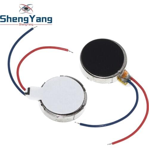 ShengYang 1x DC 3V 70mA 12000 RPM For Phone Coin Flat Vibrating Vibration Motor Vibration Motor G08 1027