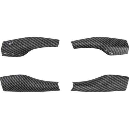 Gear Shift Cover Steering Wheel Accessories ABS Interior Decorative Frame for Tesla Model 3/Y 2017-2021