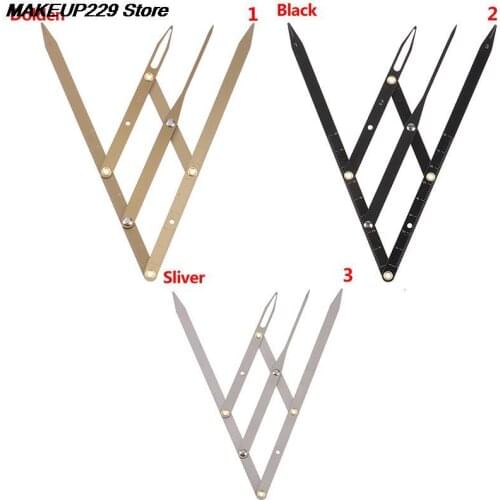 Stainless Steel Golden Ratio Calipers Eyebrow Microblading Permanent Makeup Measure Tool Mean Golden Eyebrow Divider 1pc