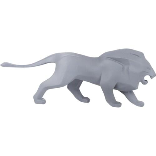 Lion Statue Minimalism Lion King Animal Sculpture Shelf Tabletop Decor
