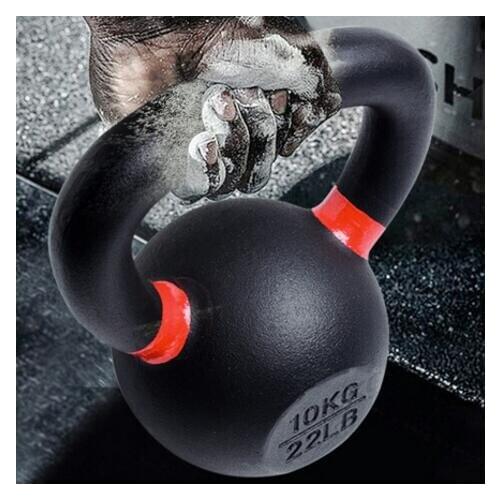 8KG 18LB Iron Lifting Kettlebell Spray-Paint Fitness Dumbbell Aerobics Exercise Equipment