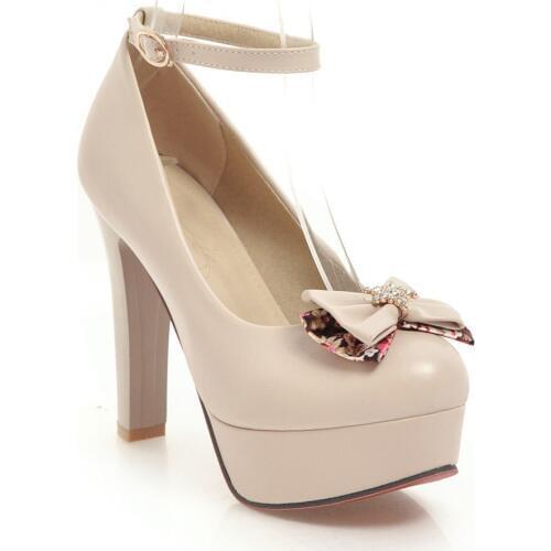 With 19 years during the spring and autumn fashion ultra-high bowknot waterproof cingulate single shoes 40 to 43