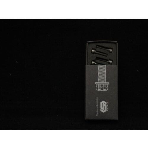 S-PART TITANIUM M5 STEM SCREW(BLACK)