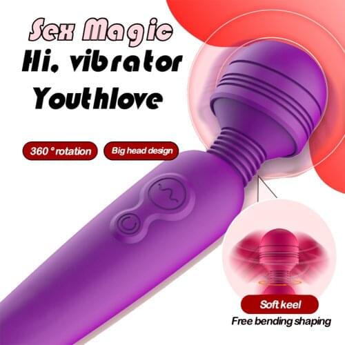 Magic Wand Clit Vibrator Clitoral Stimulator Couple Sex Toys Female Sex Tools Multi-Frequency Female Masturbator