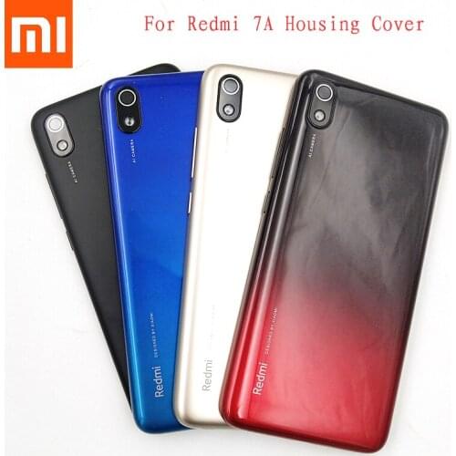Xiaomi Redmi 7A Back Battery Cover Housing Rear Door Case For Redmi 7A Replacement Repair Parts With Camera Lens and Side Button