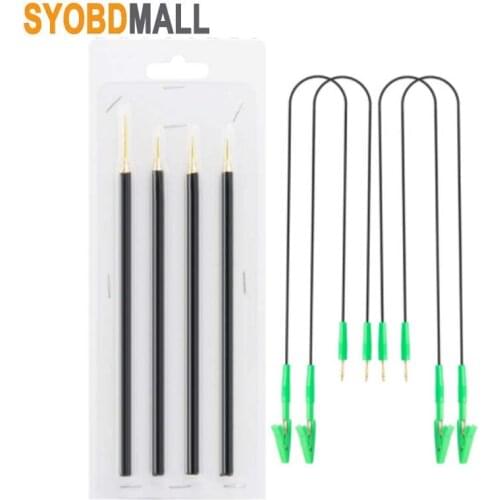Hotsale 4pcs/Set Probe Pens 4pcs Pins With Connect Cable Replacement LED BDM FRAME OBD2 Programming For KTAG/KESS ECU Board
