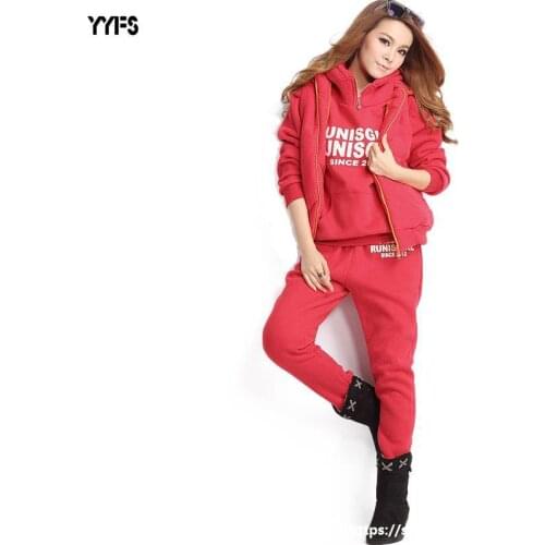2021 Winter Casual Women Hooded Sweater Sports Suit 3 Piece Set Sweatshirt Letter Printing Sweatshirt Women Oversize Sweatshirt
