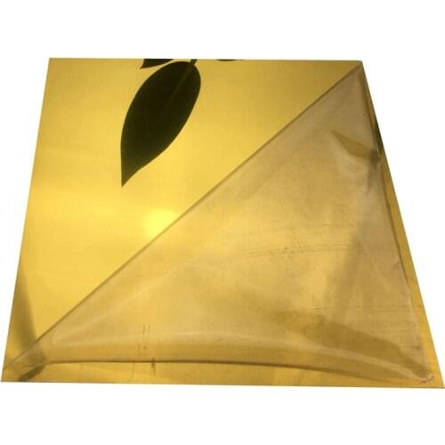 0.5mm Mirror Aluminum Sheets 86% Reflective Gold Silver Black Rose Gold Coated Al Plate Interior Decoration Material Single side