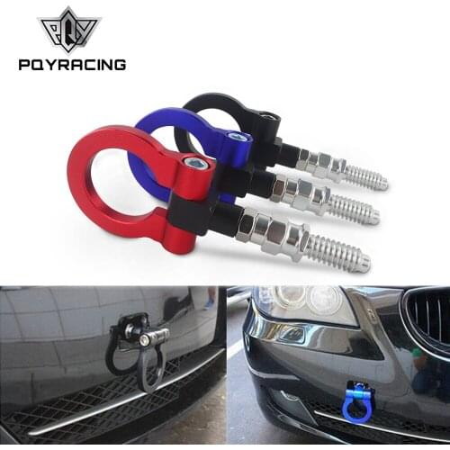 PQY - New Racing Billet Aluminum Tow Hook Front Rear For BMW European Car Trailer PQY-THBE61