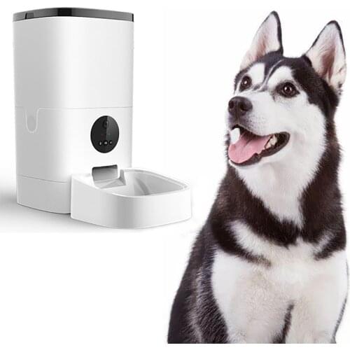 WiFi Automatic Smart Pet Dog Cat Food Feeder Bowl 4L Tank App Control Smart Pet Feeding Machine Dog Cat Food Feeder Dispenser