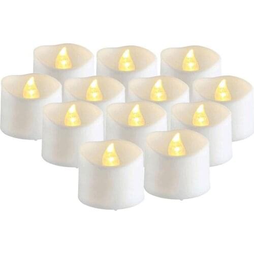 Flameless electronic candle light simulation led irregular wave oblique mouth romantic creative wedding hotel club decorate wax