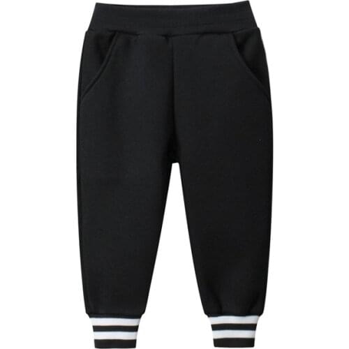 Baby Boy Trousers Boys & Girls Pants Kids Bottom Sport Style 2021 Autumn Children Clothes Pants Loose Solid Color 1-8 Y Pants