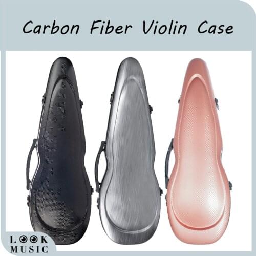 4/4 Carbon Fiber Violin Case Violin Hard Case Strong Light Full Size Violin Bag for Violinist
