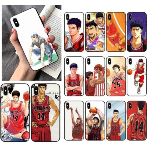 XWYING Anime Cartoon Basketball Slam dunks Hisashi Mitsui Phone Case For iPhone 12 Mini 11 Pro XS Max X XR 7 8 Plus
