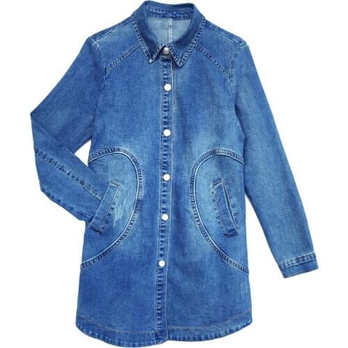 CHUNJUE Womens Denim Jackets