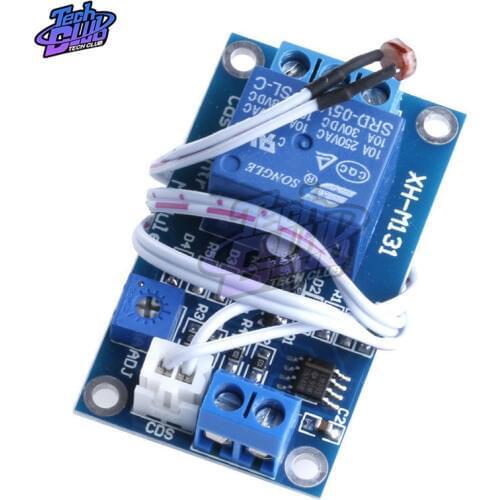 XH-M131 Photoresistor Relay Module Detection Sensor 10A DC 5V/12V/24V Light Control Switch brightness Automatic Control Module