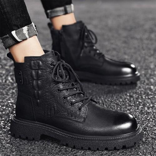 Fuhaobang Men's Motorcycle Boots