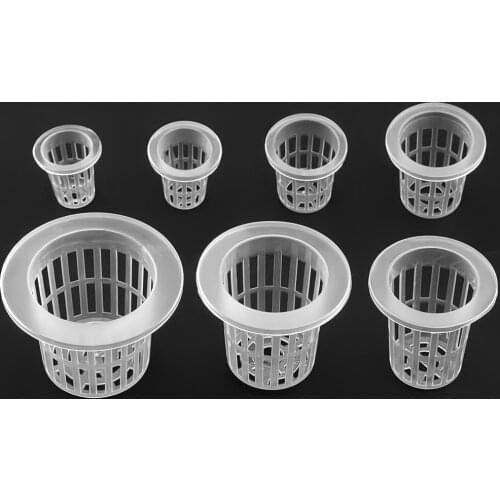 50Pcs Hydroponic colonization Mesh Pot Net Cup Basket Hydroponic Aeroponic Planting Grow Clone Nursery Plant Soilless