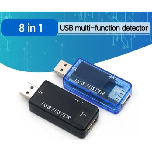 8 in 1 power bank charger indicator USB tester Digital voltmeter current voltage meter amp volt ammeter detector