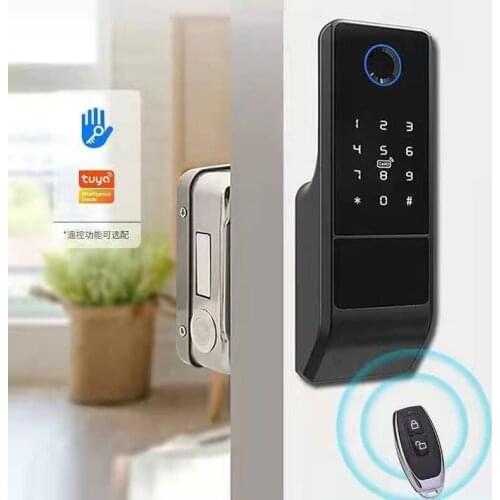2021 New Design Surveillance Camera Home Security Visible Smart Password Lock Fully Automatic Fingerprint Tuya Smart Door Locks
