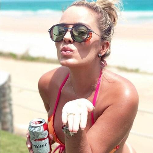 Steam Punk Round Retro Goggles Sunglasses Men Women Shades UV400 Vintage Glasses Gafas De Sol De Los Hombres Feminino Zonnebril