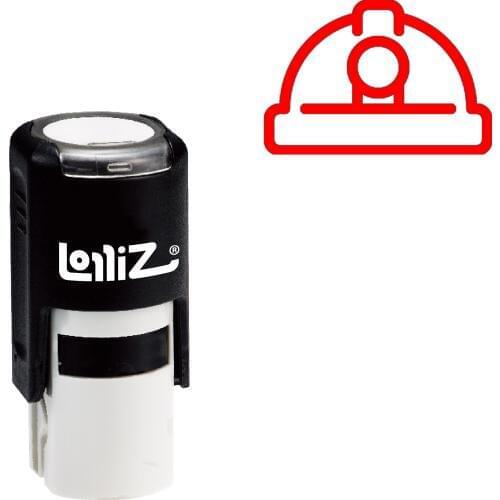 LolliZ Helmet Self-Inking Rubber Stamp - Modern Symbol Series