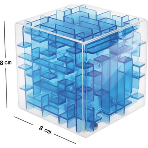 8cm Maze Magic Cube Puzzle 3D Speed Cube Labyrinth Rolling Ball Toys Puzzle Game Cubos Magicos Learning Toys