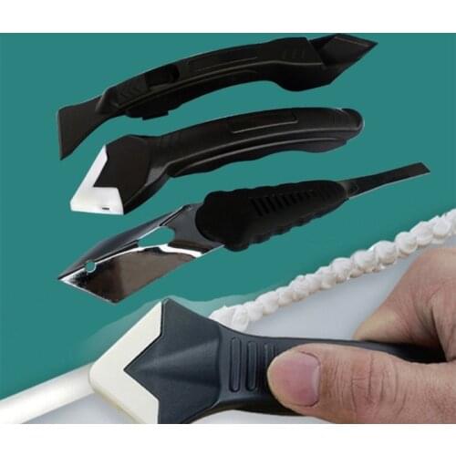 Smooth Scrape Multiful Caulking Tool Silicone Caulk Finisher Sealant Smooth Scraper Grout Kit Tools Gadget For Tile Floor Clean