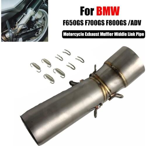 Motorcycle Exhaust Muffler Middle Link Pipe For BMW F800GS 2008 to 2017 /F650GS 2008-2012 / F700GS 2013-2017 /F 800 GS ADV 13-18