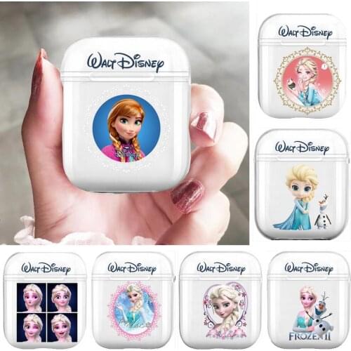 Disney Frozen Sisters s Ana Elsa Soft Silicone Cases For Airpods 1/2 Protective Bluetooth Wireless Earphone Cover For Air Pods