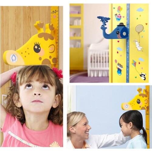 Wall Stickers Removable Children 3D Height Chart Measure Wall Sticker Decal for Kids Baby Room decorations hogar
