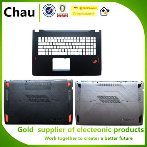 New For ASUS GL702 GFX71J4860 GL702VS TOP COVER Palmrest Upper Case+Bottom Base Cover Case 13NB0CQ1AP04111 13NB0CQ2AP02016