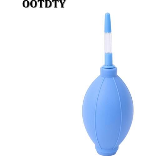 OOTDTY Blue/Red Flexible Cleaner Rubber Air Pump Lens Blower For Digital Camera Screen Dust