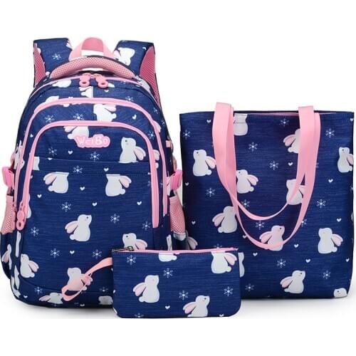 2021 New Orthopaedics Schoolbags Waterproof 3 in 1 School Backpacks for Girls Kids Backpack Children School Bags Mochilas