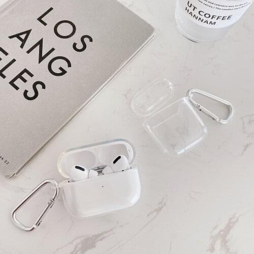 Crystal Cute Earphone Case For Apple AirPods Pro Silicone Transparent Protective Cover For Air Pods 1 2 Accessories Charging Box