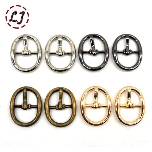 High quality 20pcs/lot 12mm width silver gun-black gold small Square round alloy metal shoes bags Buckles DIY Accessory Sewing