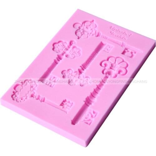 DIY Flip Sugar Cake Four-in-one Stereo Key Liquid Silicone Hand Mold D101