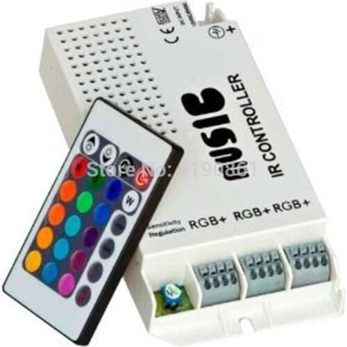 LED Music Sound Controller IR Remote Led Dimmer RGB For RGB LED Strips 12-24V 24 Keys Strip And Module 12V 2 Years DC Wireless