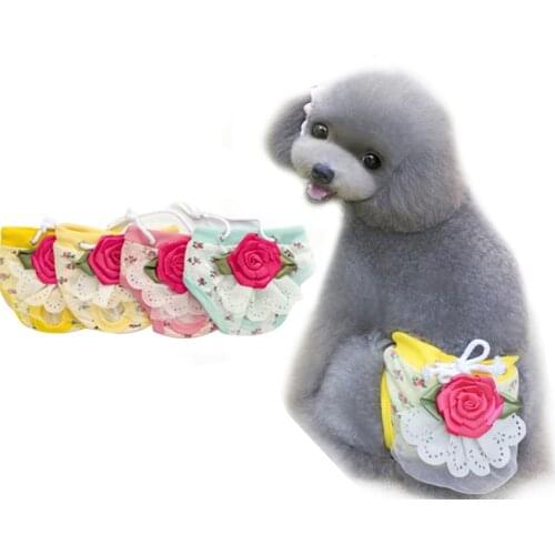 Pet Sanitary Physiological Strap Pants Dog Diaper Washable Female Dog Shorts Panties Menstruation Underwear Pet Briefs